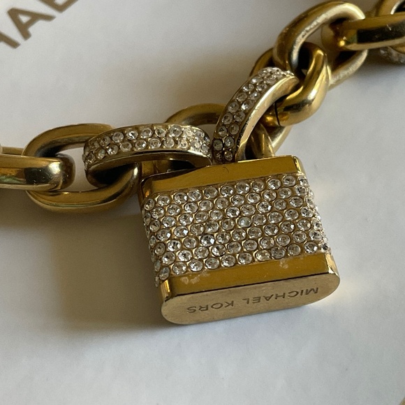 Michael Kors gold lock necklace - Picture 3 of 11